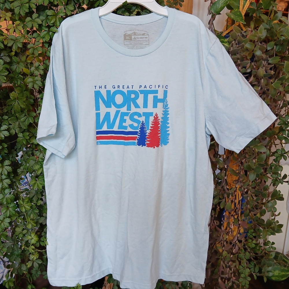 The Great PNW supersoft baby blue tee shirt mens XL